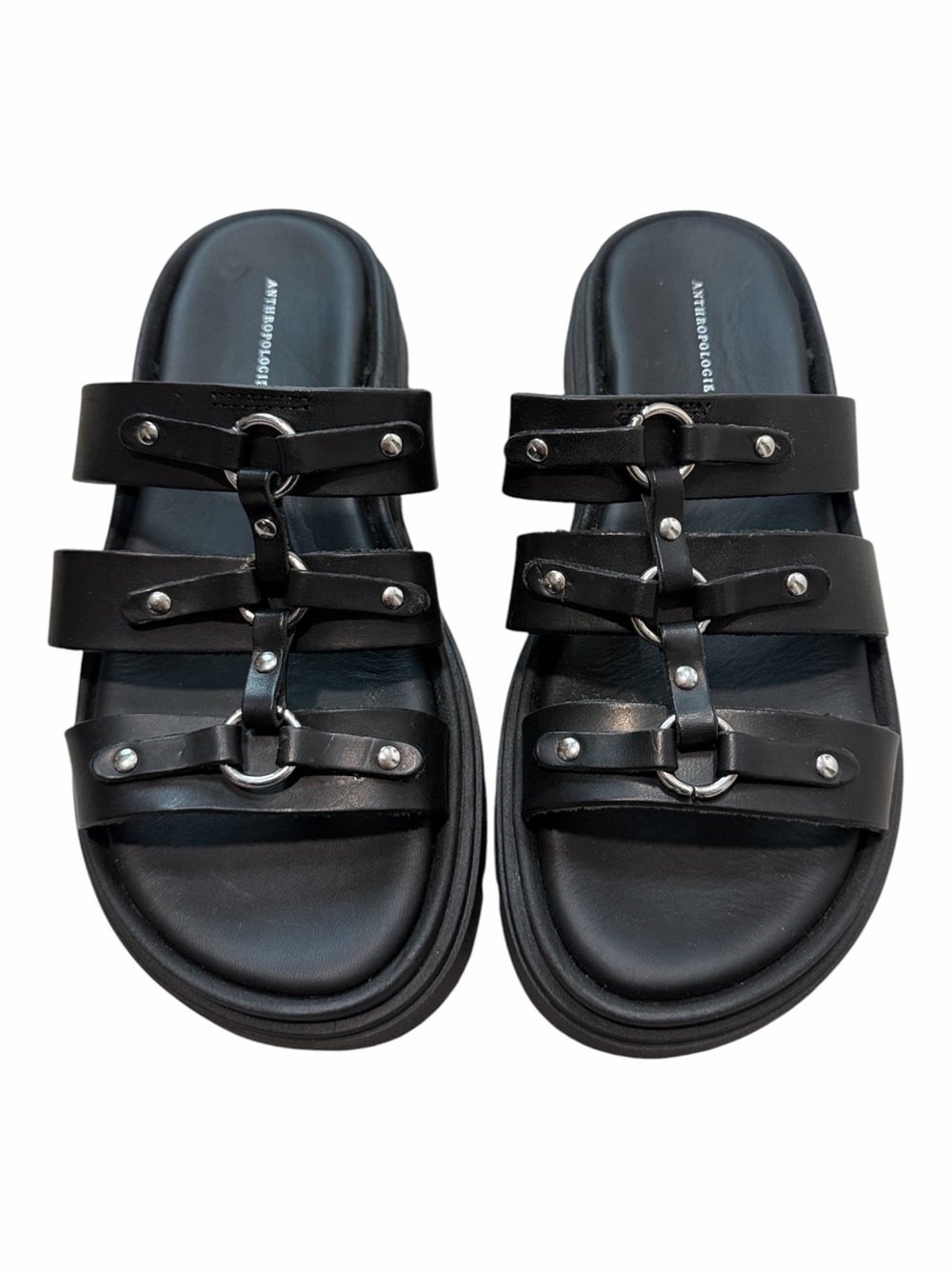 Anthropologie Gladiator Sandal Mules Size 37